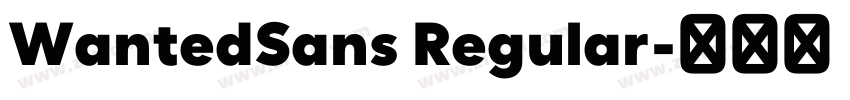 WantedSans Regular字体转换